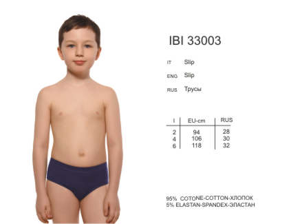 125842 трусы для мальчиков IBI33003