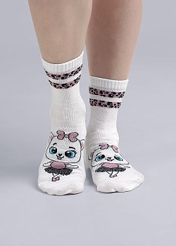 Носки с принтом для девочек Clever 178862