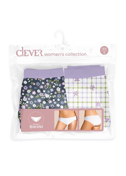 174079 Набор трусов жен. пак CLE LKB1019т 2шт/уп (4)