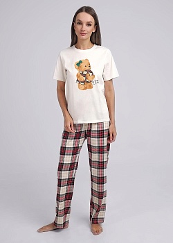 Пижама футболка + брюки для женщин Clever 179132