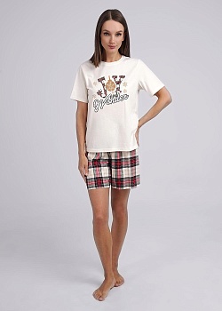 Пижама футболка + шорты для женщин Clever 179133