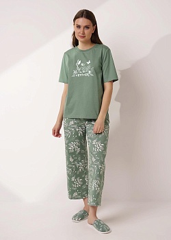 Пижама футболка + бриджи для женщин Clever 184867
