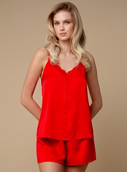 Пижама майка + шорты для женщин Indefini 177261