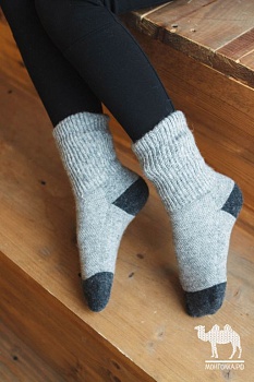 Носки теплые для девочек и мальчиков Монголка 152259