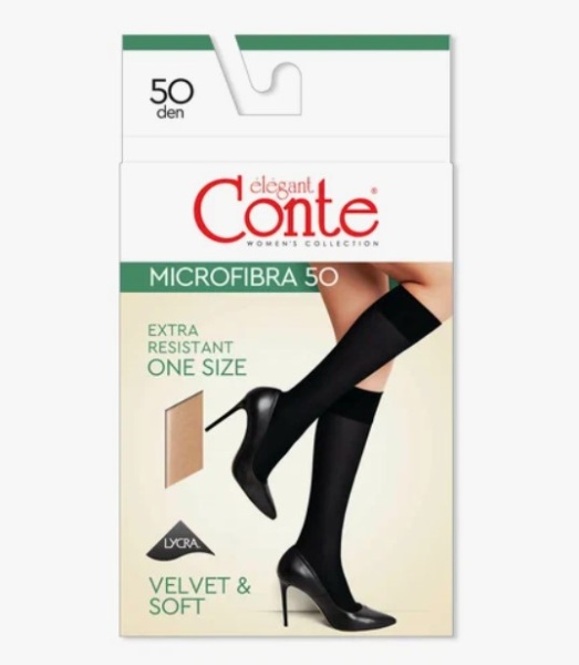 172437 Гольфы Conte Microfibra 50 (конверт) 8С-9СП