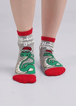 Носки цветные Новый год для девочек и мальчиков Clever 179062