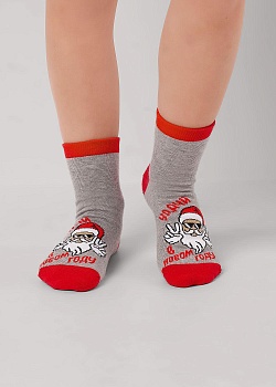 Носки цветные Новый год для девочек и мальчиков Clever 185315