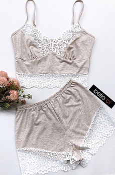 Пижама топ + шорты для женщин Belio ci 168278