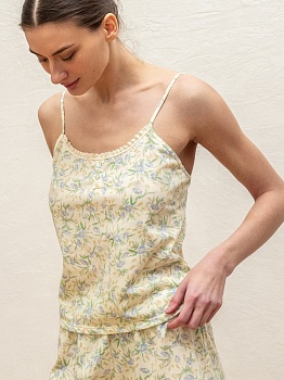 Пижама майка + шорты для женщин Indefini 180442