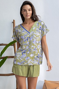 Пижама майка + шорты для женщин Mia-Аmore 176331