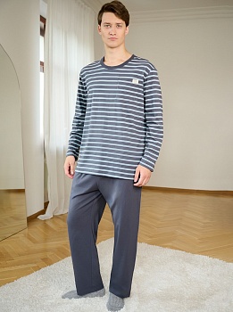 Пижама джемпер + брюки для мужчин Indefini 185724
