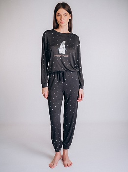 Пижама джемпер + брюки для женщин Indefini 185193