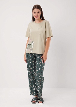 Комплект одежды футболка + брюки для женщин Clever 185698
