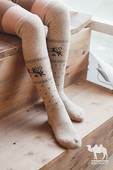 Гольфы теплые для девочек и мальчиков Монголка 152263