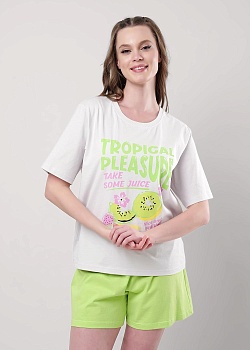 Пижама футболка + шорты для женщин Clever 180042