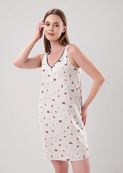 Сорочка на бретелях Новый год для женщин Clever 185211