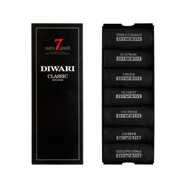 126209 Носки мужские Diwari Classic 100 (неделька)