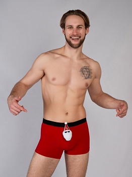 Трусы боксеры Новый год для мужчин Indefini 179322