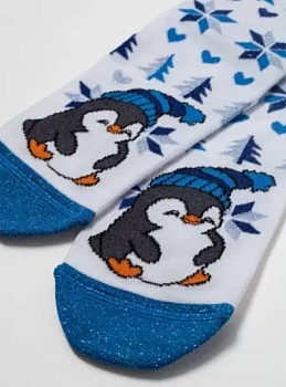 Носки цветные Новый год для девочек и мальчиков CONTE-KIDS 177009