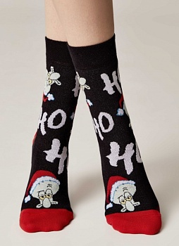 Носки удлиненные Новый год для женщин Брестские 173163