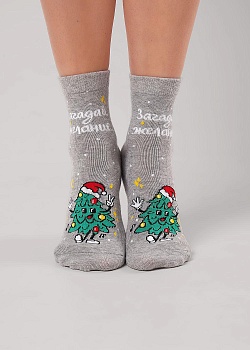 Носки цветные Новый год для женщин Clever 185327
