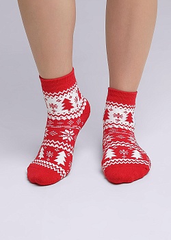 Носки цветные Новый год для девочек и мальчиков Clever 177029