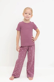 Пижама футболка + брюки для девочек CROCKID 185115