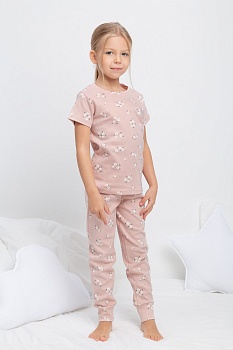 Пижама футболка + брюки для девочек CROCKID 173973