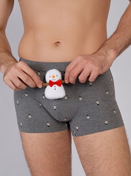 Трусы боксеры Новый год для мужчин Indefini 179321