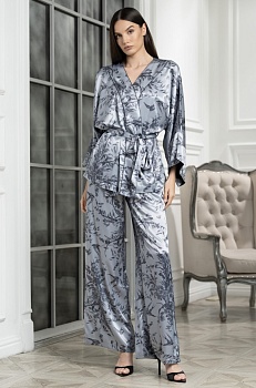 Пижама жакет + топ + брюки для женщин Mia-Аmore 179572