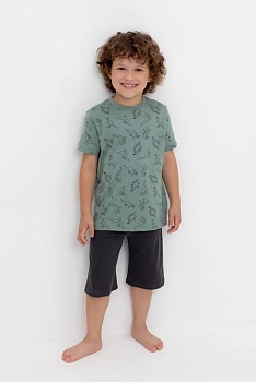 Пижама футболка + шорты для мальчиков CROCKID 180009
