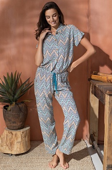 Пижама рубашка + брюки для женщин Mia-Аmore 178496