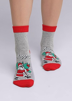 Носки цветные Новый год для женщин Clever 177056