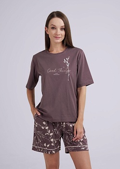 Пижама футболка + шорты для женщин Clever 178921
