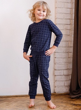 Пижама джемпер + брюки для мальчиков Indefini 177333