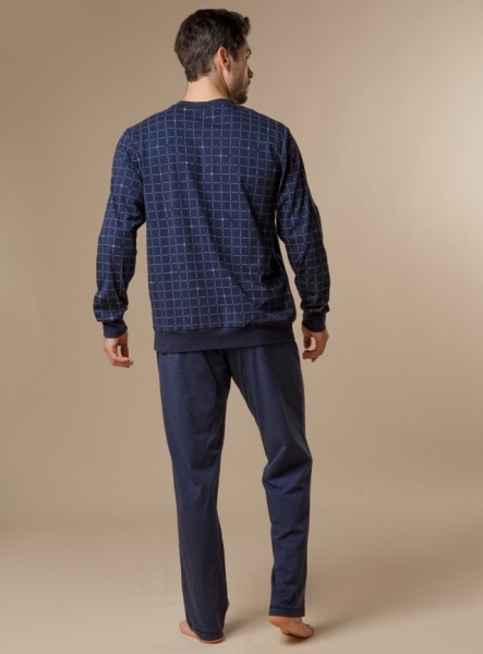 177335 Мужская пижама INDEFINI (дл.рукав+брюки) PCC3044 (2)