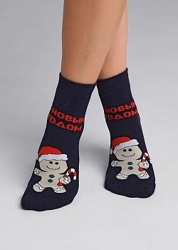 Носки цветные Новый год для женщин Clever 177054