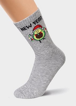 Носки цветные Новый год для девочек и мальчиков Clever 170463