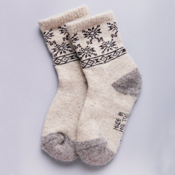 159792 Носки детские из 100% монгольской шерсти 02106