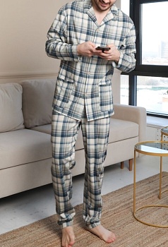 Пижама рубашка + брюки для мужчин Almando Melado 170960
