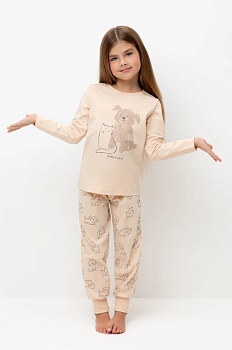 Пижама джемпер + брюки для девочек CROCKID 185107