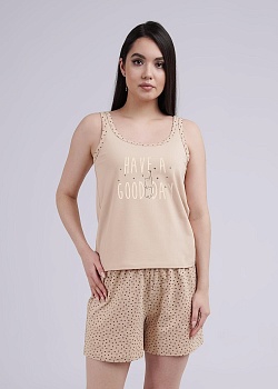 Пижама майка + шорты для женщин Clever 178662