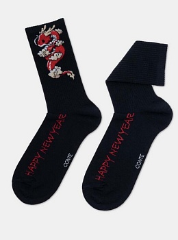 Носки удлиненные Новый год для женщин CONTE ELEGANT 176962