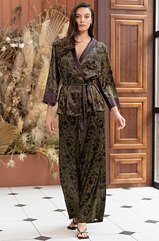 Пижама жакет + брюки для женщин Mia-Аmore 177769