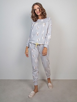 Пижама джемпер + брюки для женщин Indefini 170830
