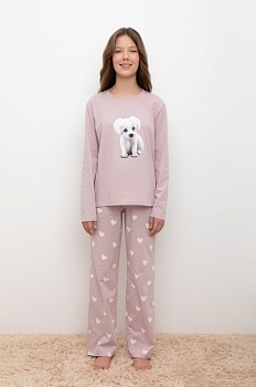Пижама джемпер + брюки для девочек CUBBY 179226