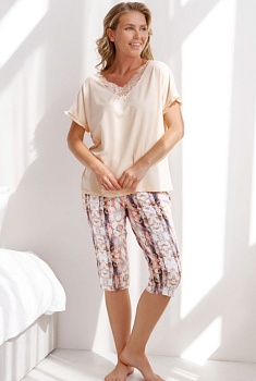 Пижама футболка + бриджи для женщин Almando Melado 176620