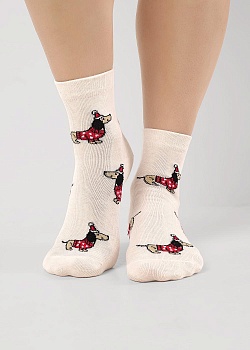 Носки цветные Новый год для женщин Clever 185332