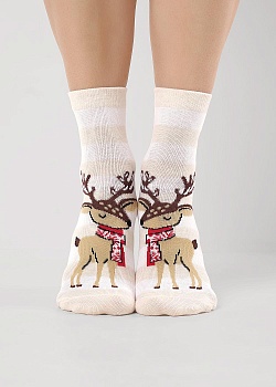 Носки цветные Новый год для женщин Clever 185329