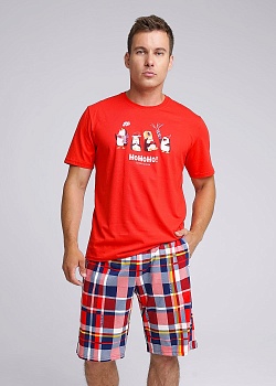 Комплект футболка + шорты Новый год для мужчин Clever 177134